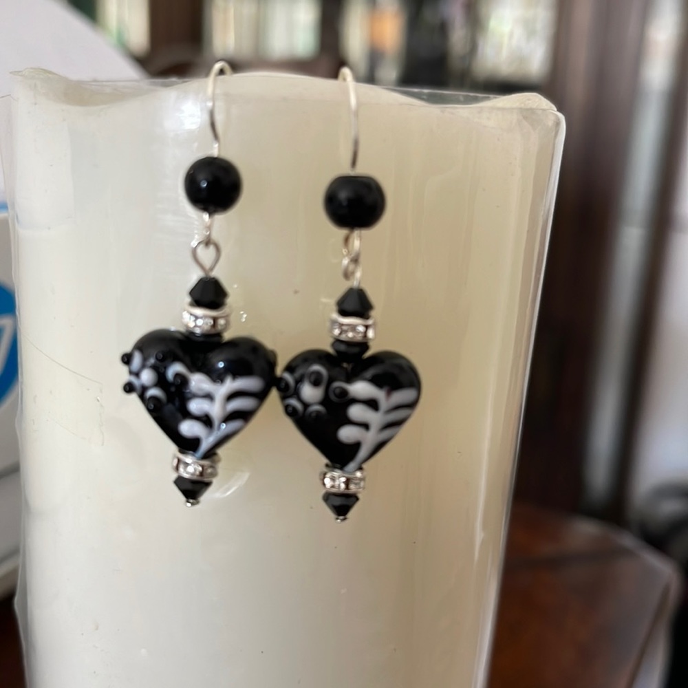 Black earrings